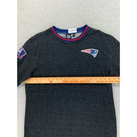 New England Patriots NFL Team Apparel L/S Shirt (Men's Large) Blue/Gray - Picture 8 of 13